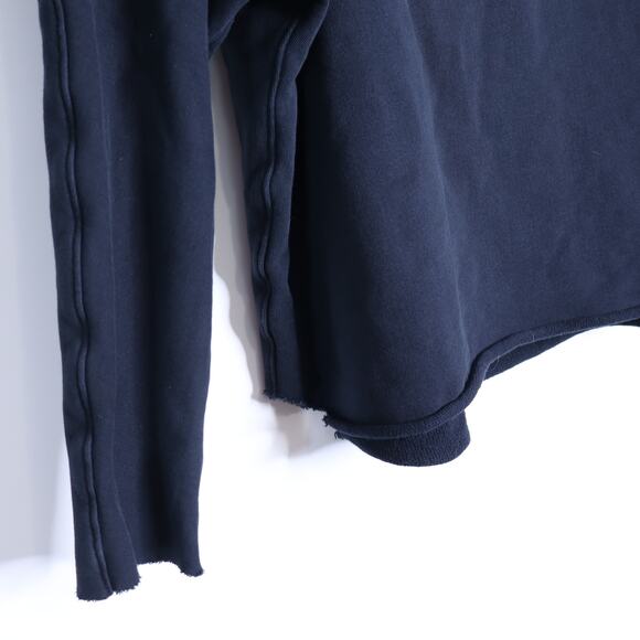 FRANK & EILEEN Effie Funnel Neck Capelet Sweatshirt Black Long Sleeve Women's L - Picture 6 of 13